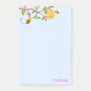 Post-it® Happy Little Bumble Bees and Flowers