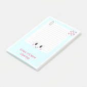 Post-it® Happy Notes Blue : Kawaii Sticky Post It-Notes (Incliné)