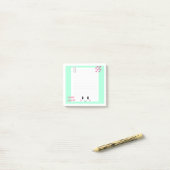 Post-it® Happy Notes Green : Kawaii Sticky Notes (Sur un bureau)