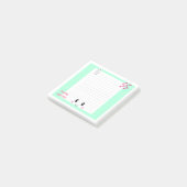 Post-it® Happy Notes Green : Kawaii Sticky Notes (Incliné)