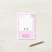 Post-it® Happy Notes Rose : Kawaii Sticky Notes (Sur un bureau)