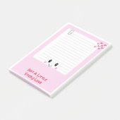 Post-it® Happy Notes Rose : Kawaii Sticky Notes (Incliné)