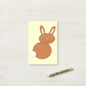 Post-it® Happy Pâques Bunny Post il note Pad (Sur un bureau)