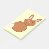 Post-it® Happy Pâques Bunny Post il note Pad (Incliné)