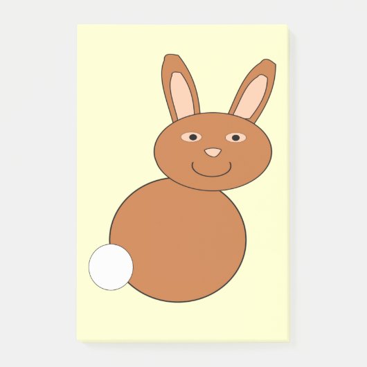 Post-it® Happy Pâques Bunny Post il note Pad (Devant)
