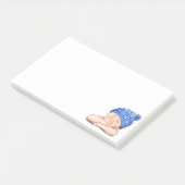 Post-it® Happy Sleeping Baby Funny Post it Notes (Incliné)