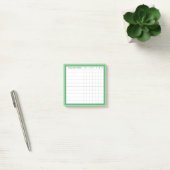Post-it® Happy Stripe Collection Habit Tracker en vert (Bureau)