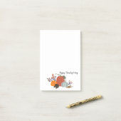 Post-it® Happy Thanksgiving (Sur un bureau)
