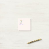 Post-it® Happy Vibes Typographie mignonne souriant Unicorn (Sur un bureau)