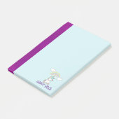 Post-it® Happy Vibes Typographie mignonne souriant Unicorn (Incliné)