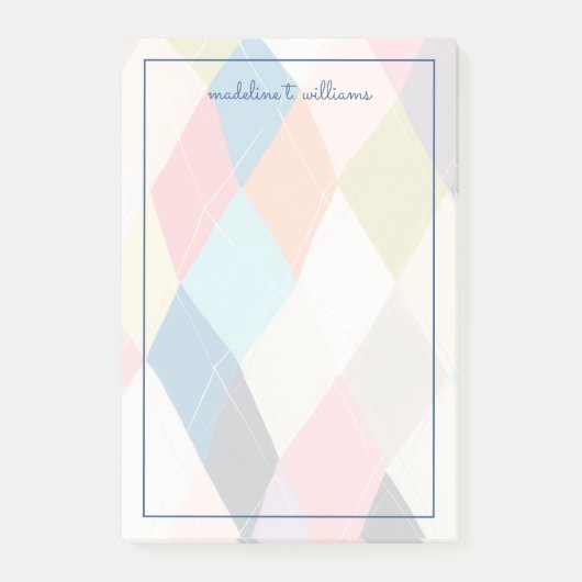 Post-it® Harlequin Hopscotch - Motif Jacquard (Devant)