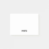 Post-it® Hashtag 1972 53 Anniversaire (Devant)