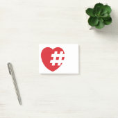 Post-it® hashtag à un coeur (Bureau)