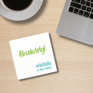 Post-it® Hashtag #Delulu est le Solulu Turquoise