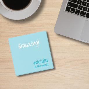 Post-it® Hashtag #Delulu est le Turquoise de Solulu