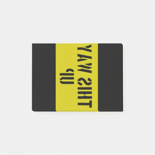 Post-it® Haut vers le haut (Devant)