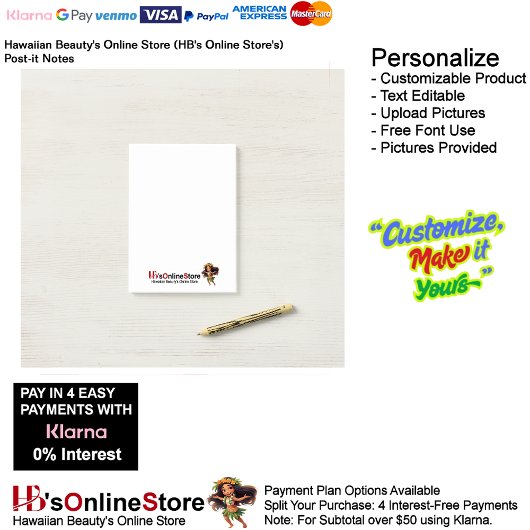 Post-it® Hawaiian Beauty's Online Store (HB's Online Store)