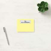 Post-it® Hé, c'est IMPORTANT (Jaune) (Bureau)