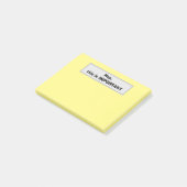 Post-it® Hé, c'est IMPORTANT (Jaune) (Incliné)