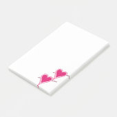 Post-it® Heart & Arrow-Raspberry (Incliné)
