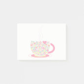 Post-it® Heart Coffee Cup Post It Note Pad (Devant)