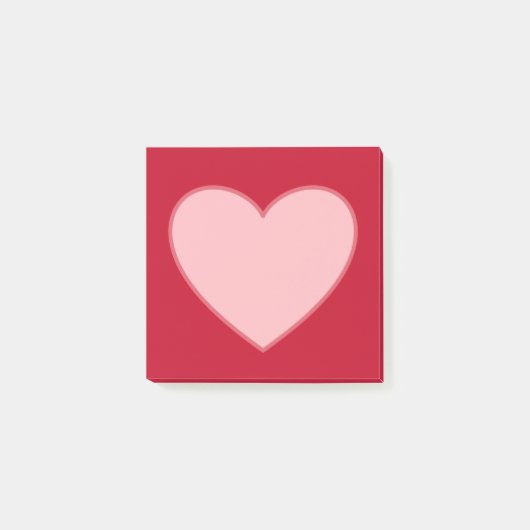 Post-it® Heart Post It Notes Bloc-notes (Devant)