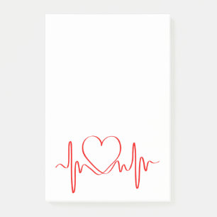 Post-it® Heartbeat of Love ECG Wave