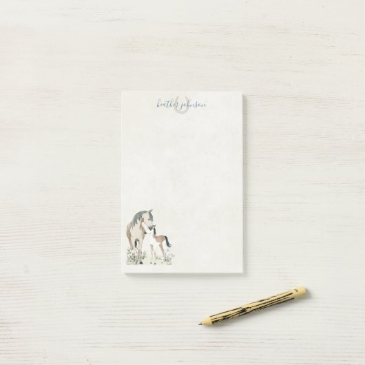 Post-it® Hearthlight Notes Prairie & Crinière Notes (Sur un bureau)