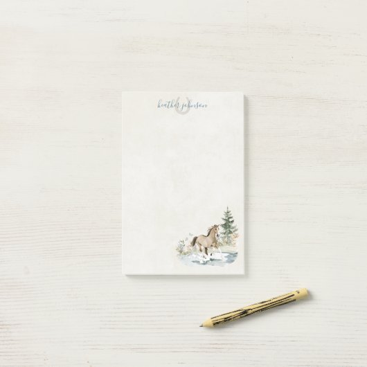 Post-it® Hearthlight Notes Prairie & Crinière Notes (Sur un bureau)