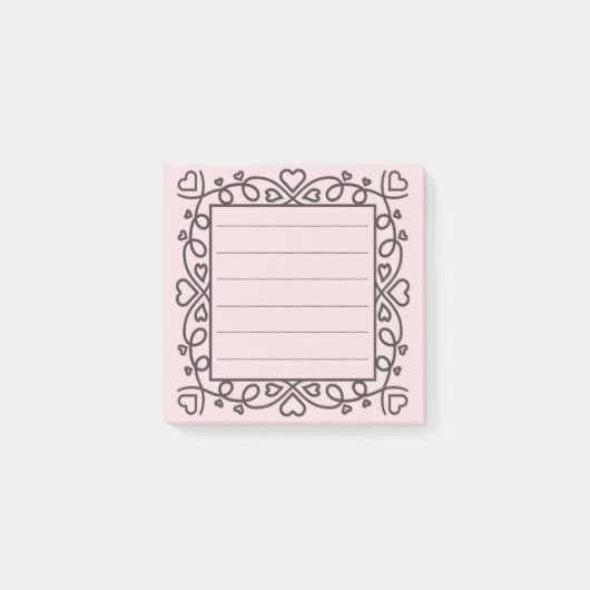 Post-it® Hearts Border  (Devant)