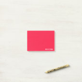 Post-it® Heliconia red color (Sur un bureau)