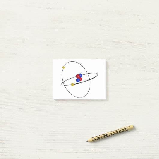 Post-it® Helium Atom (Sur un bureau)