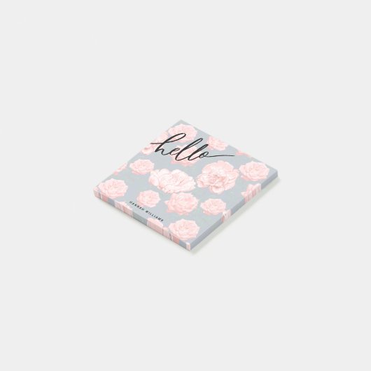 Post-it® HELLO Ajouter vos notes de nom (Incliné)