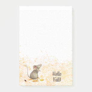 Post-it® Hello Fall Woodland Mouse