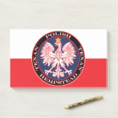 Post-it® Hempstead Round Polonais Texan (Sur un bureau)