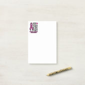 Post-it® Her Fight...Breast Cancer (Sur un bureau)
