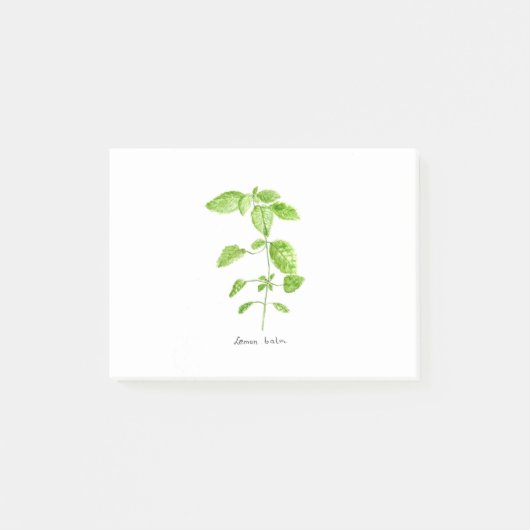 Post-it® Herbe de chaux citron vert jardin d'aquarelle (Devant)