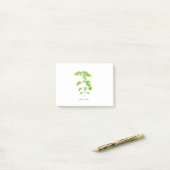Post-it® Herbe de chaux citron vert jardin d'aquarelle (Sur un bureau)