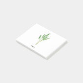 Post-it® Herbes de bois jardin romarin thym aquarelle (Incliné)