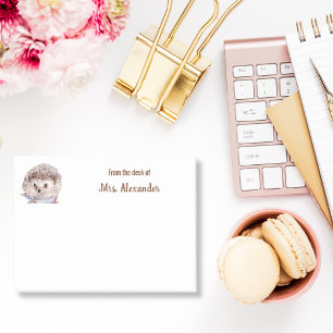 Post-it® Hérisson Aquarelle Cute Du Bureau De Sticky