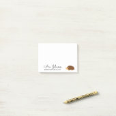 Post-it® Hérisson d'enseignant de maternelle personnalisée (Sur un bureau)