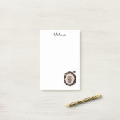 Post-it® hérisson doux et adorable (Sur un bureau)