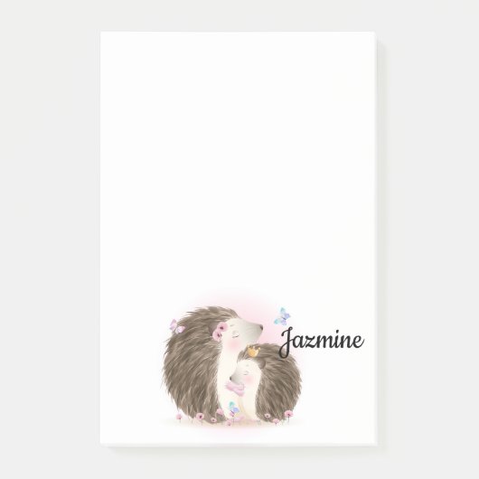 Post-it® Hérisson mignon (Devant)