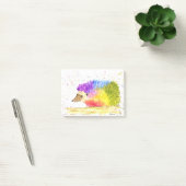 Post-it® Hérisson mignon arc-en-ciel Aquarelle (Bureau)
