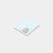 Post-it® Hérisson mignon avec lanterne (Incliné)