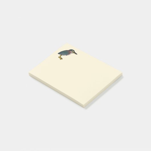 Post-it® Héron vert de Birdorable (Incliné)
