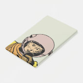 Post-it® Héros vintage d'astronaute de bande dessinée (Incliné)
