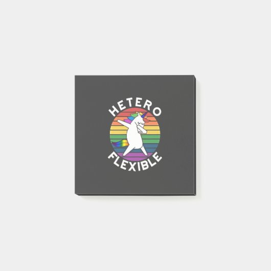 Post-it® Hetero Flexible LGBT Lesbian bisexuel Trans (Devant)