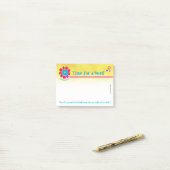 Post-it® "Heure pour un mot," 3h20 d'Ephesians, notes de (Sur un bureau)