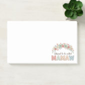 Post-it® Heureuse d'être appelée Mamaw (Bureau)